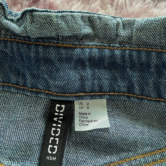 *NEW* H&M Paper Bag Jean skirt - Picture 4 of 4